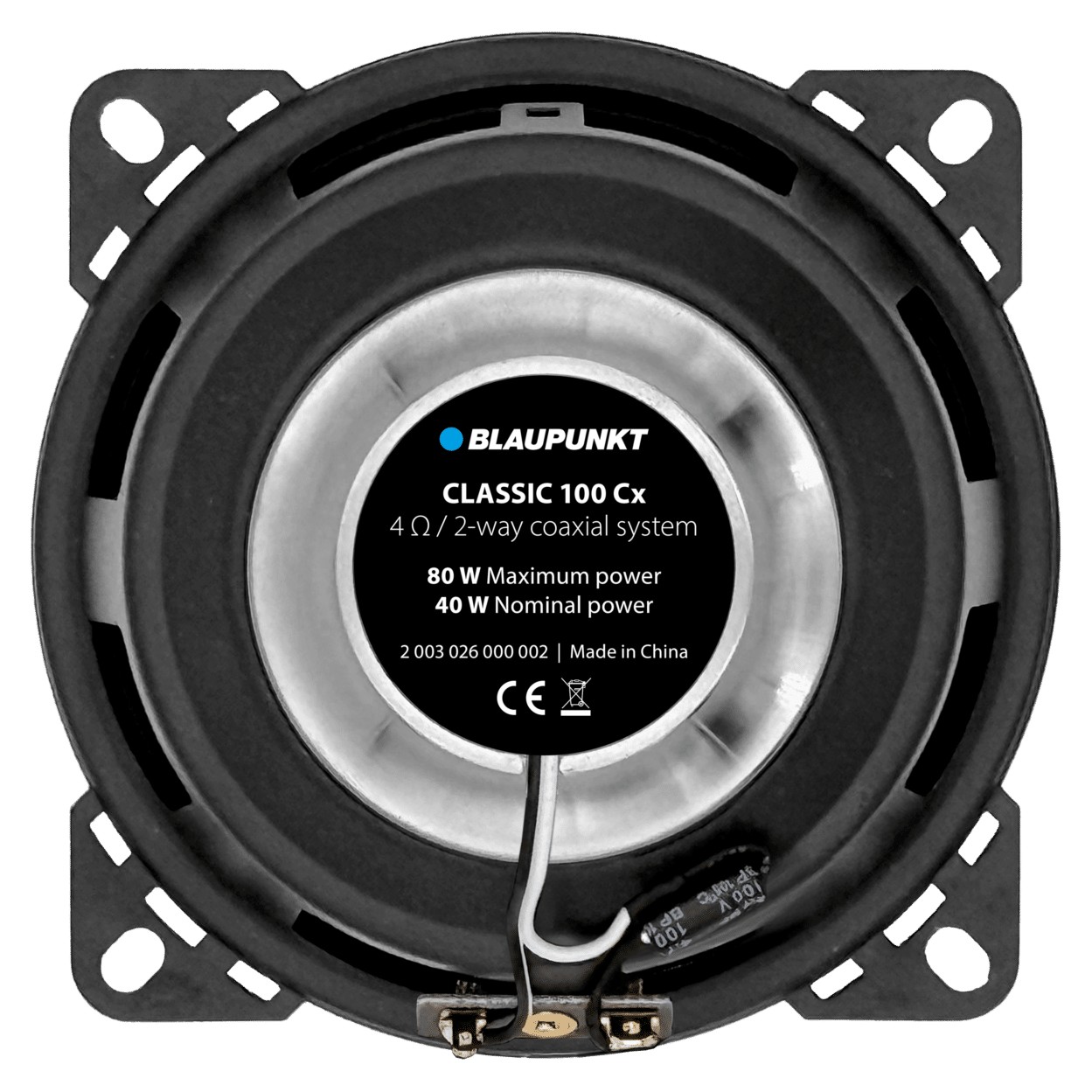 Blaupunkt CLASSIC 100 Cx 4" (100mm) 2-Way Coaxial Speakers – 80W (Pair) - Image 3